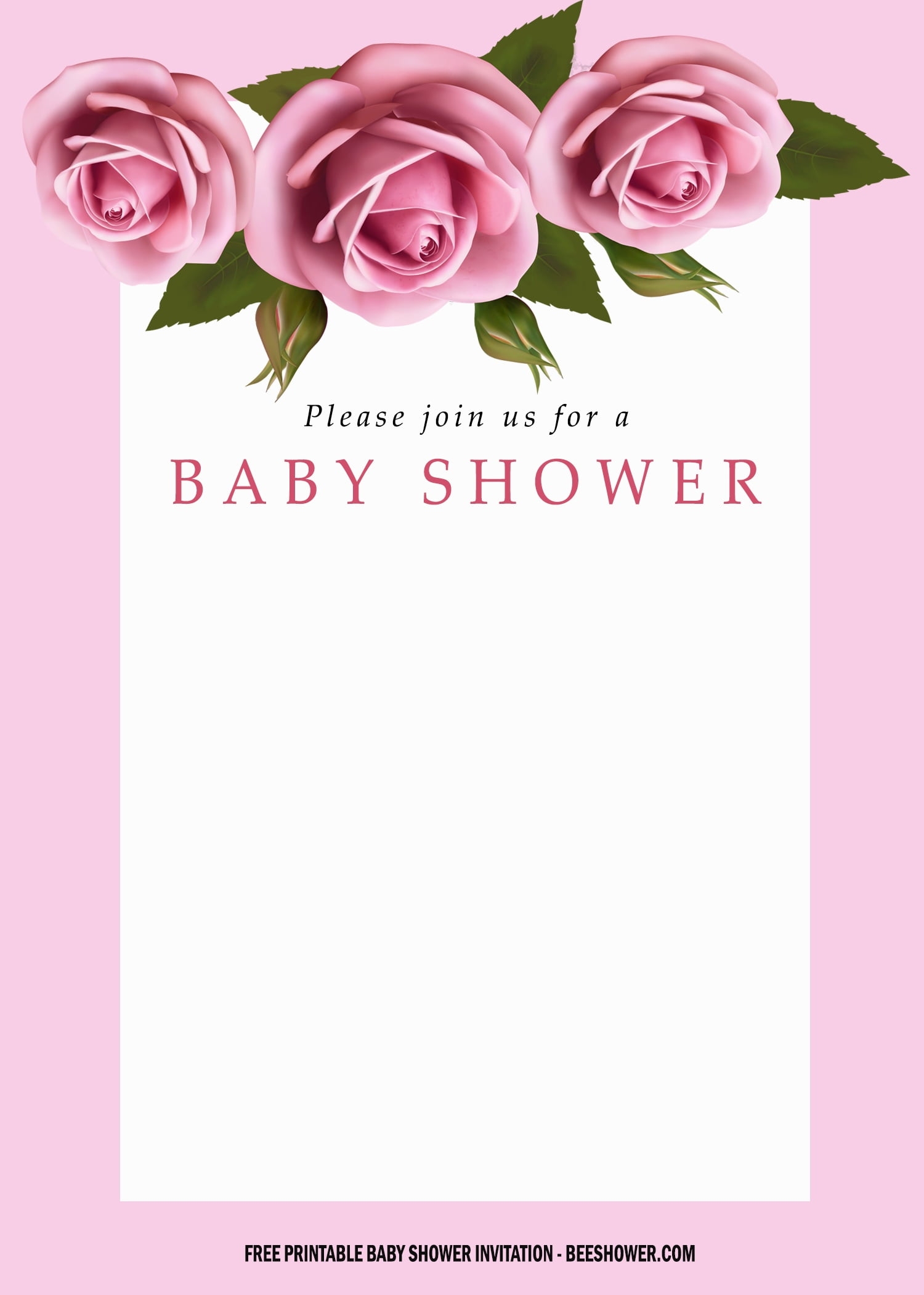 Pink Invitation Template
