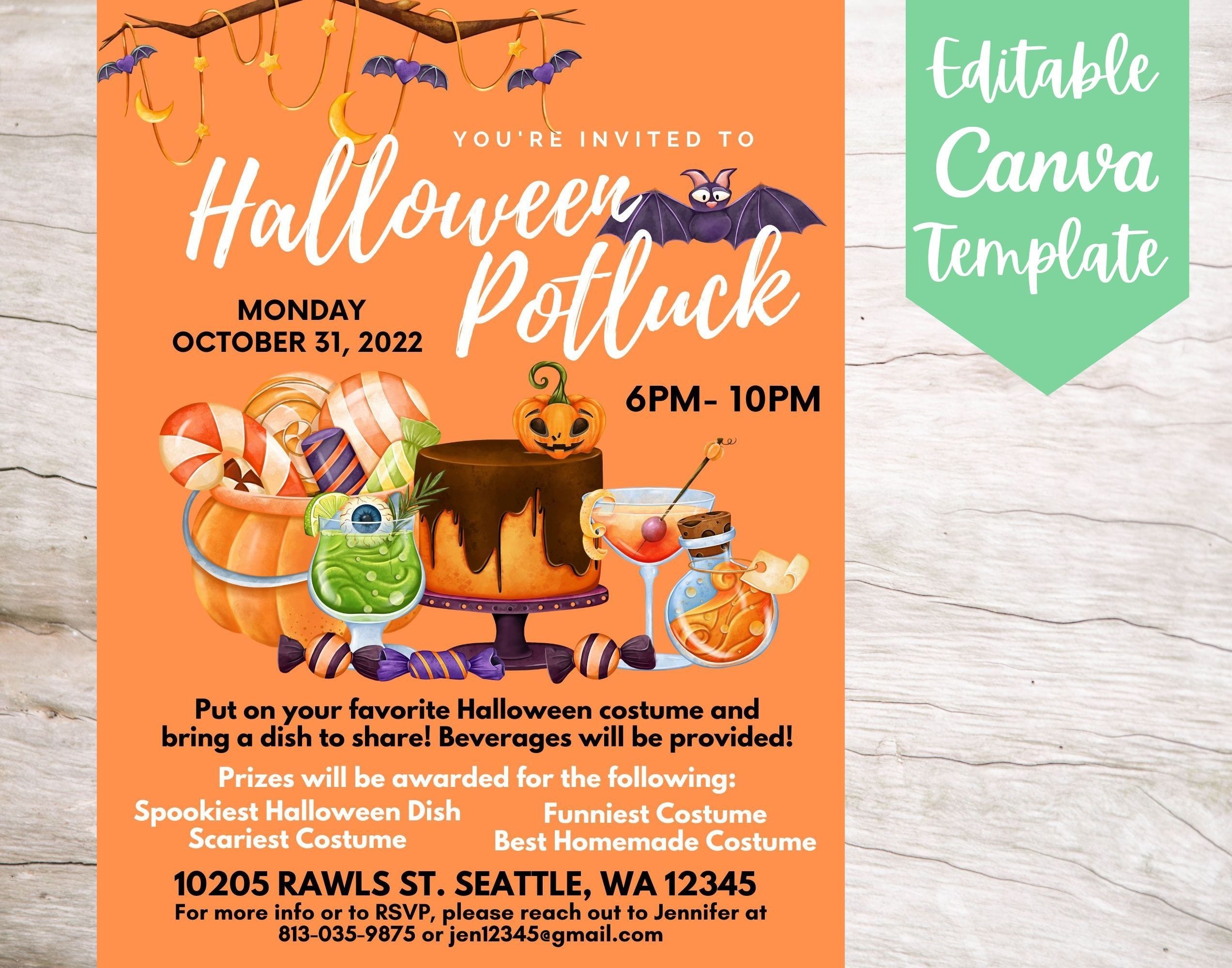 Potluck Invitation Template Social Media Template