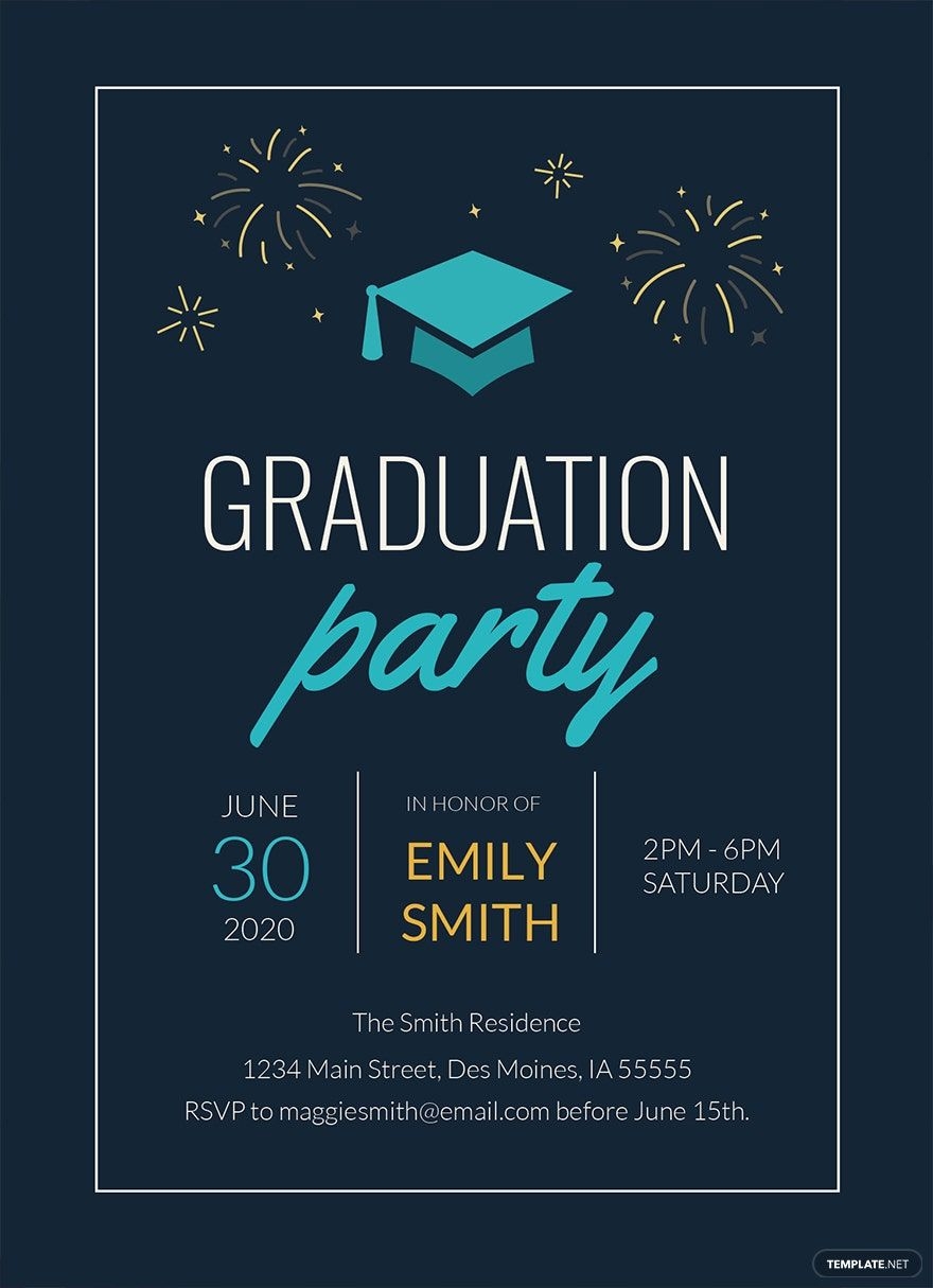 Preschool Graduation Invitation Template In Word Publisher Pages 