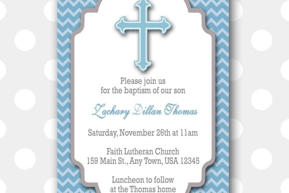 Printable Baptism Invitation
