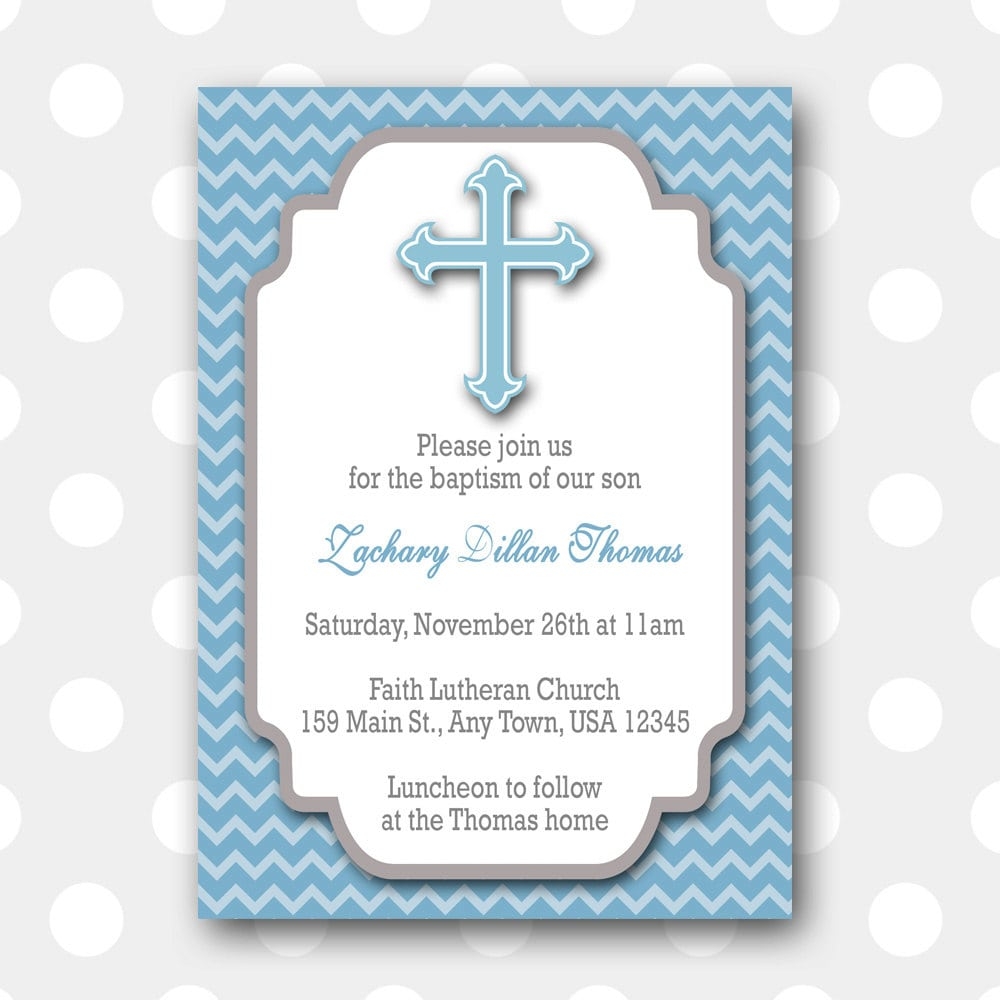 Printable Baptism Invitation