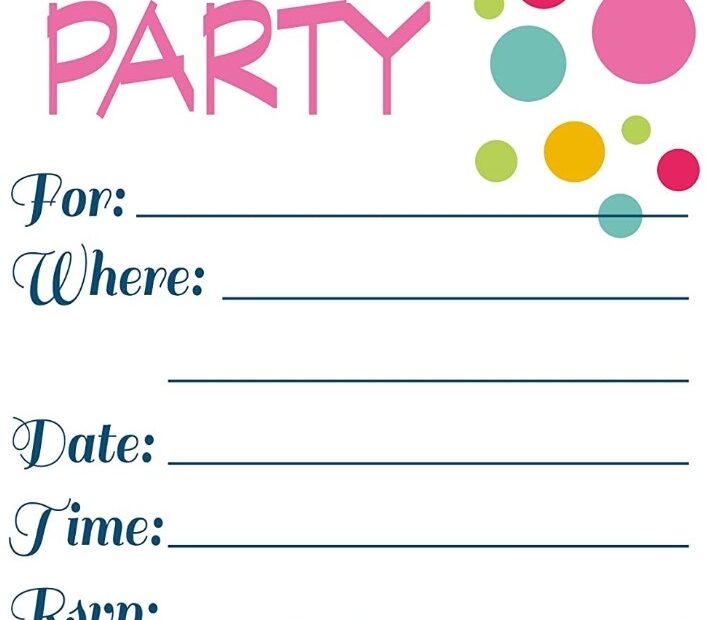 Printable Birthday Invites Free Wiki Printable