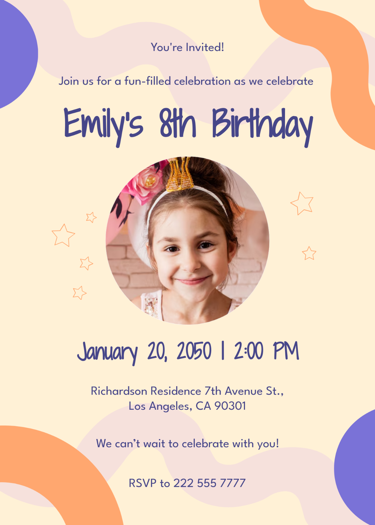 Printable Photo Birthday Invitation Templates Free Printable Printable Photo Birthday Invitation Templates Free Printable