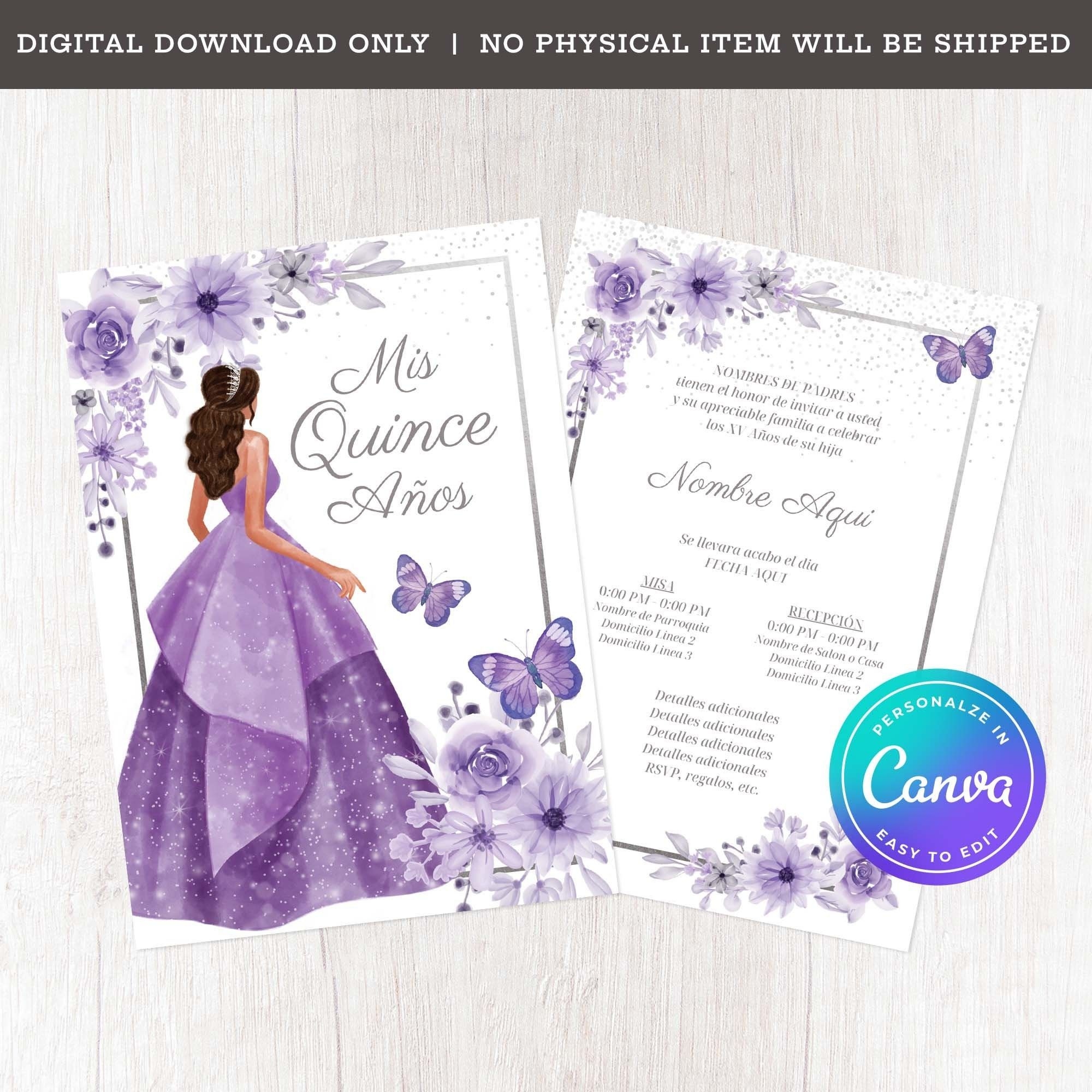 Quincea era Invitations Template Printable Word Searches