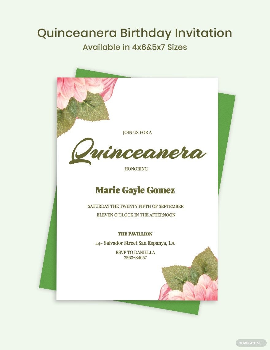 Quinceanera Invitation Template In Word FREE Download Template