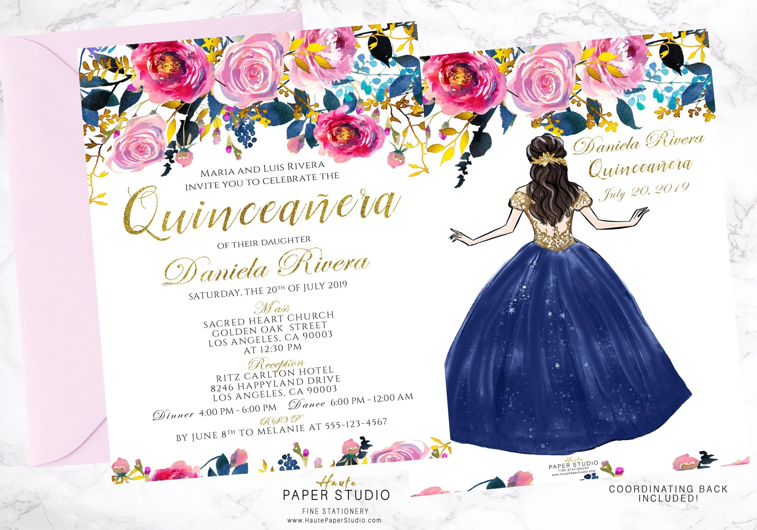 Quinceanera Invitations Templates In Spanish Printable Calendars AT A 
