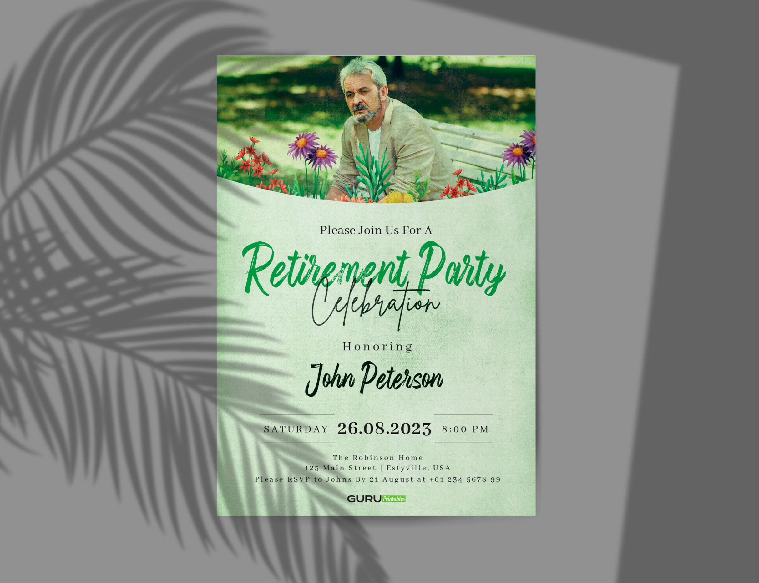Retirement Celebration Invitation Template Guru Printables