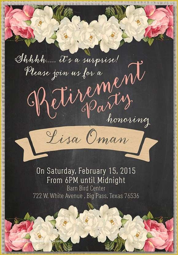Retirement Invitation Templates Free Printable Of Retirement Party 