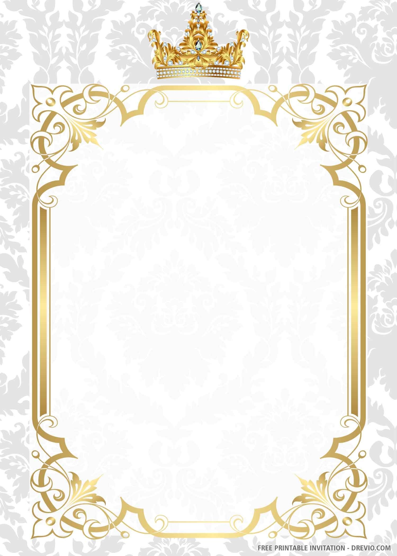 Royal Wedding Invitation Template Invitation Templates