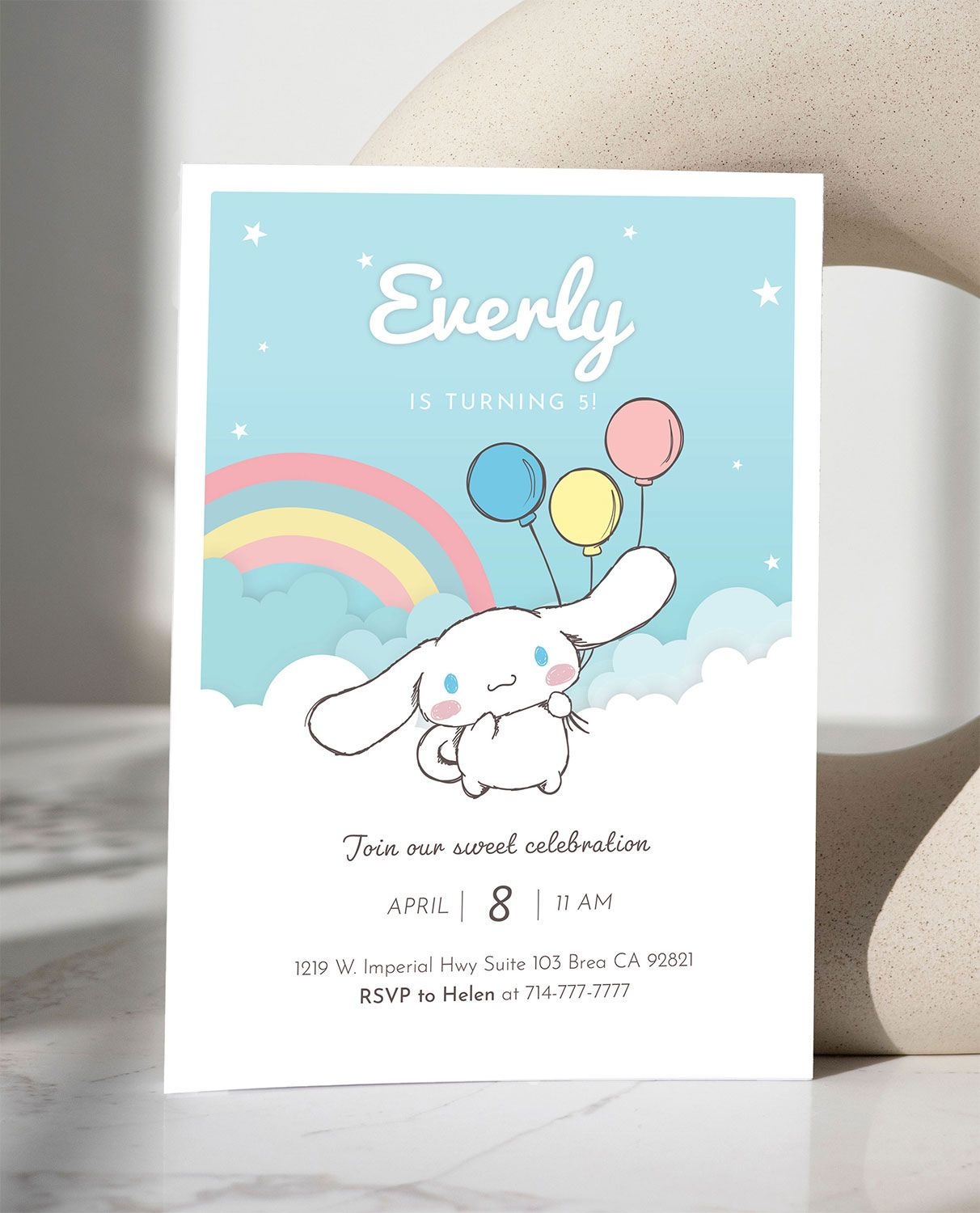 Sanrio Birthday Invitation Template Printable Brochure Template