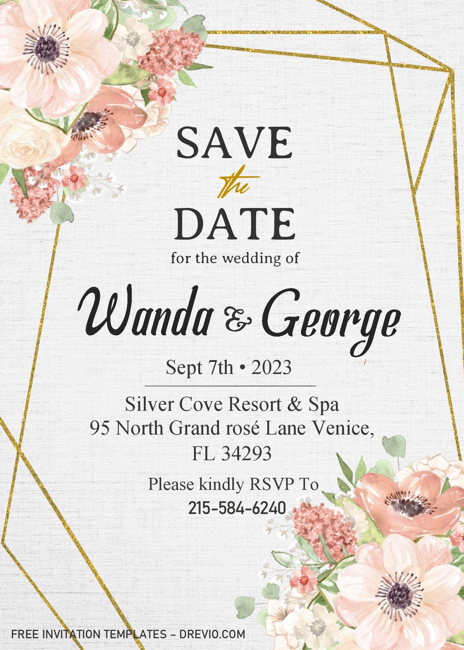 Save The Date Template Word Save The Date Template Word