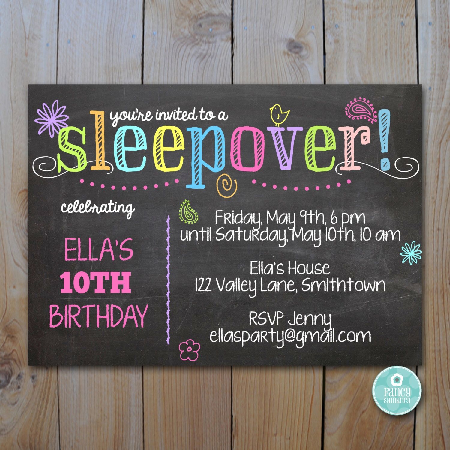 Sleepover Party Invitations Free Templates Dev onallcylinders