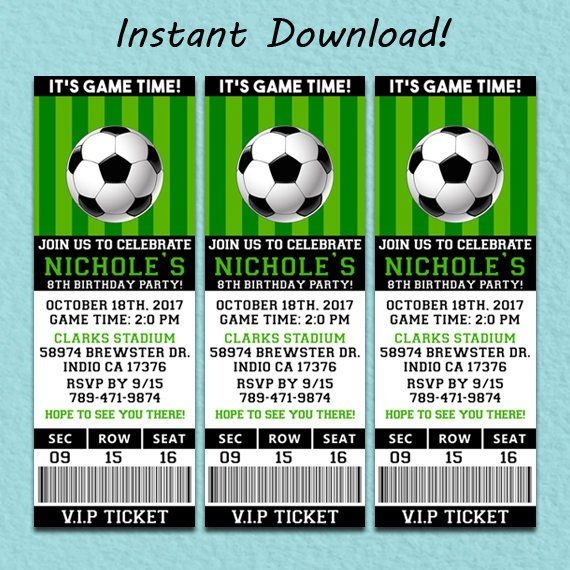 Soccer Invitation Template Printable Word Searches