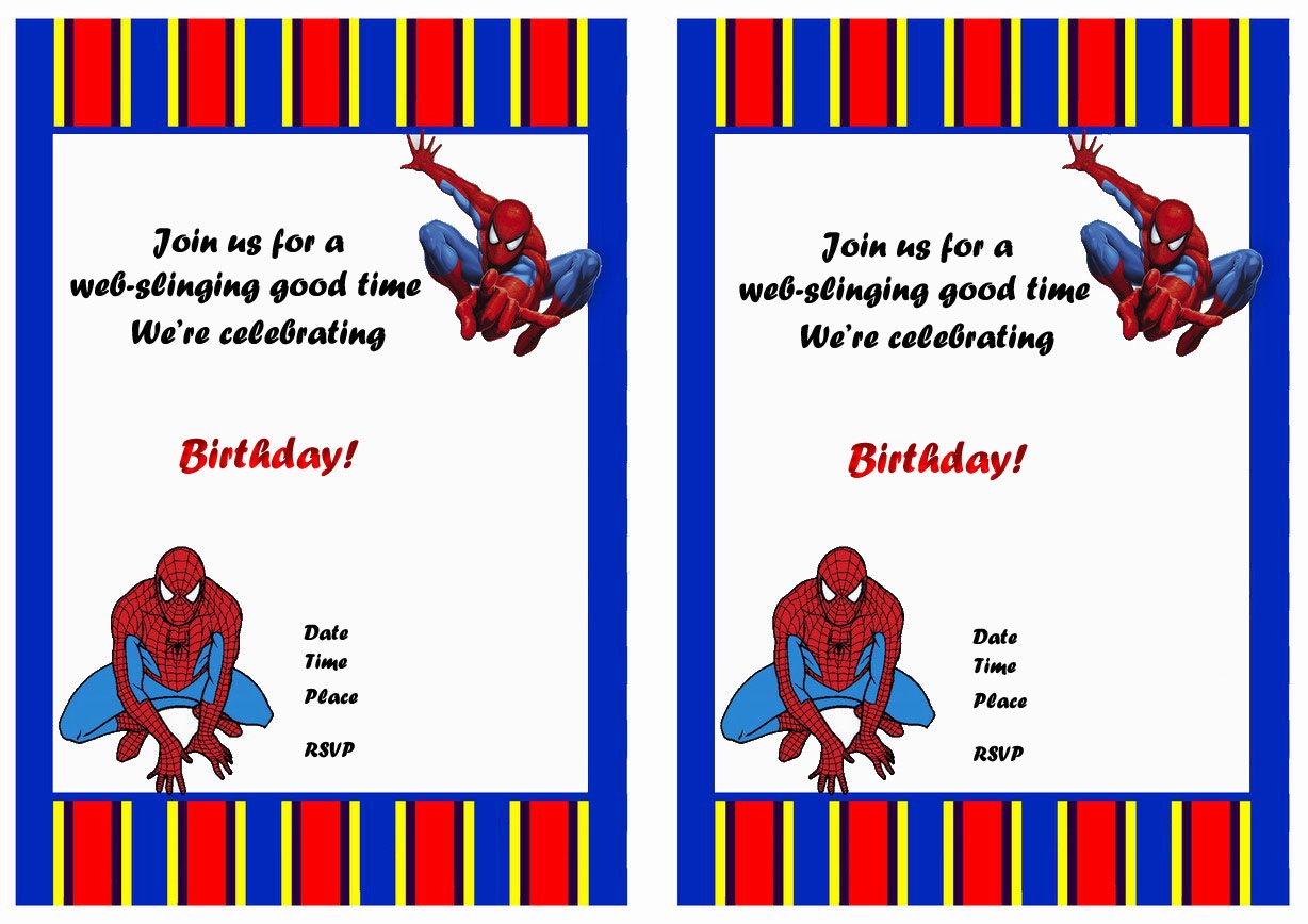 Spiderman Birthday Invitations Birthday Printable Vrogue co