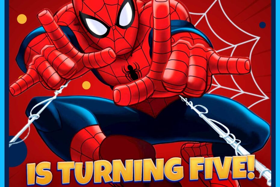 Spiderman Invitation Birthday Invitation PSD By 44 OFF