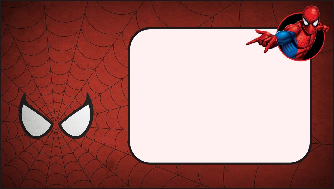 Spiderman Invites Templates Spiderman Invites Templates