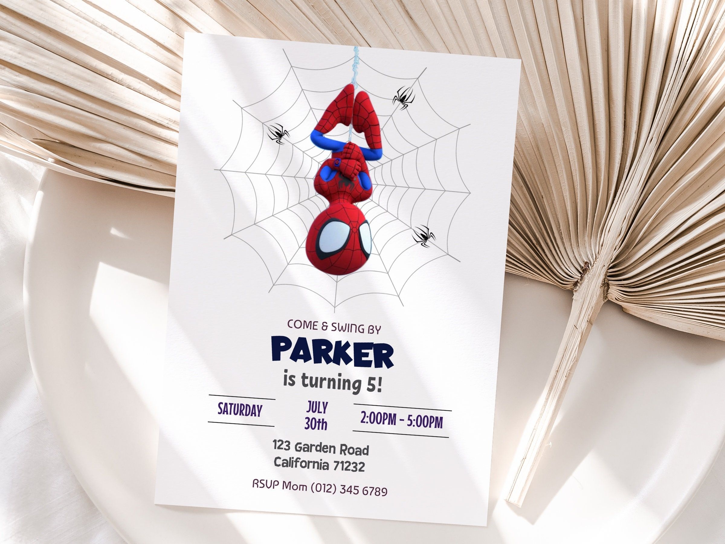Spidey And His Amazing Friends Invitation Template Free Printable 
