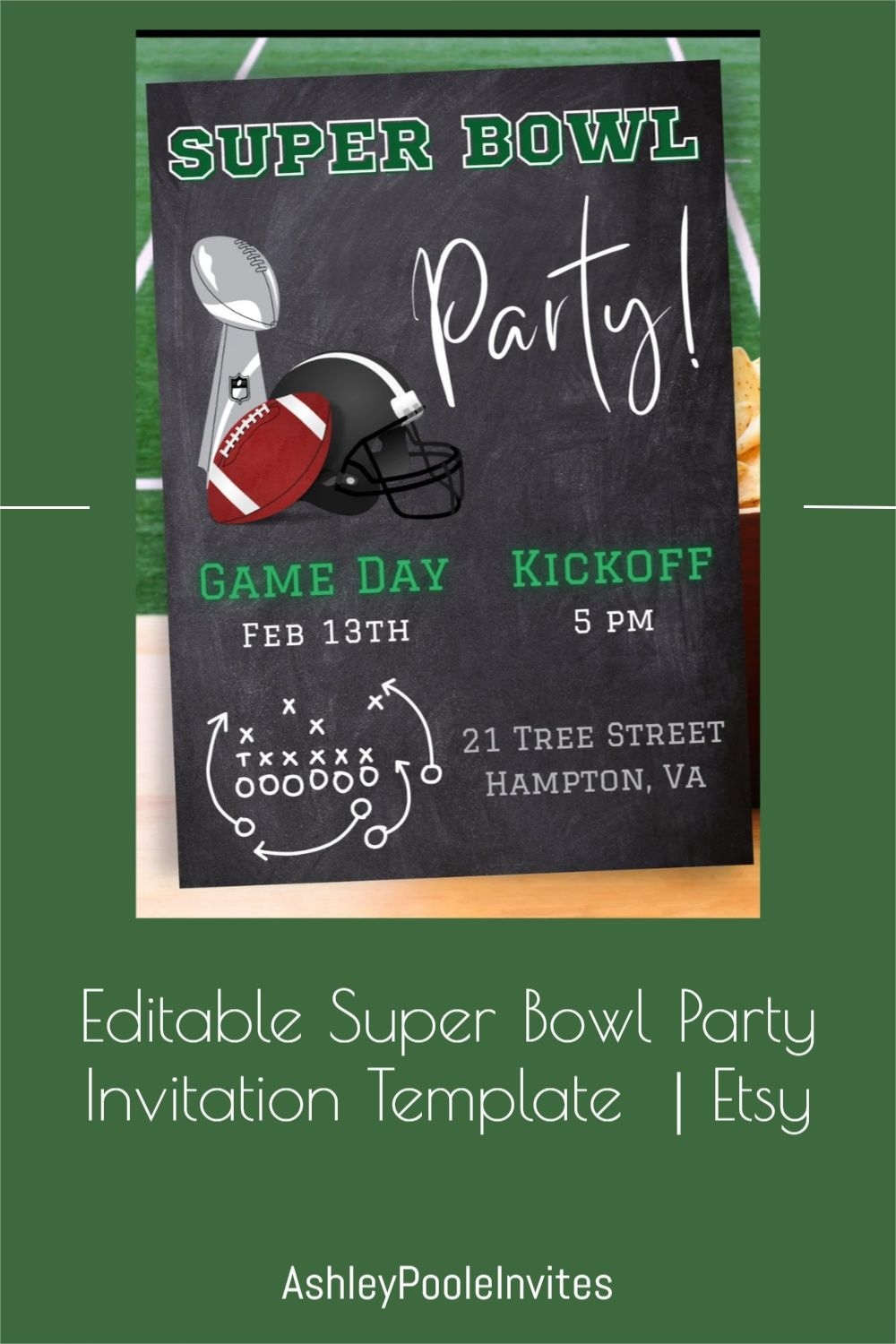 Super Bowl Invite Template Printable Word Searches