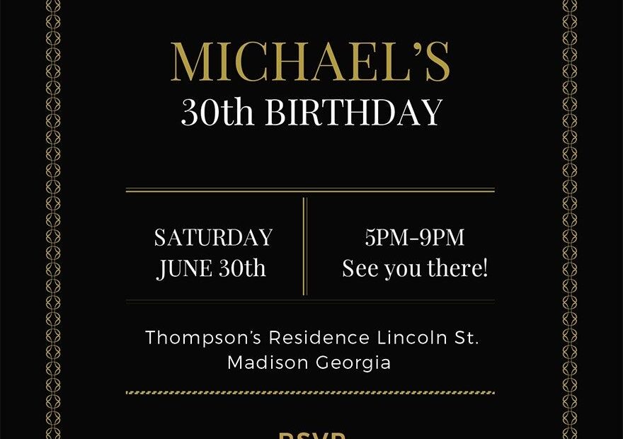 Surprise Party Invitation Template In Illustrator Word Publisher PSD