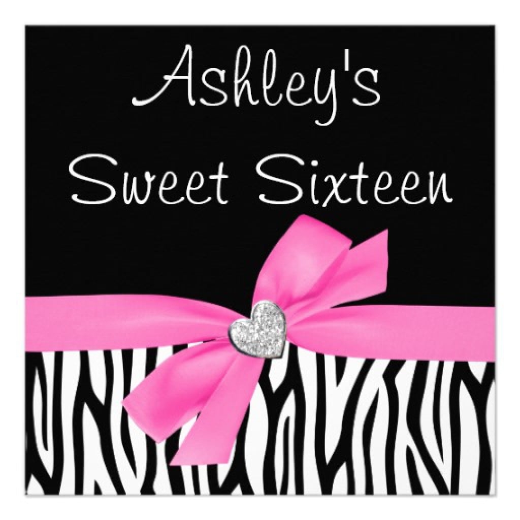 Sweet 16 Birthday Invitation Printable