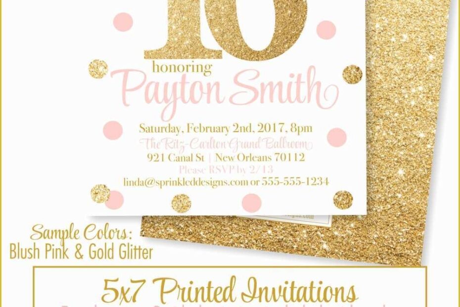 Sweet 16 Invitations Templates Free Of Sweet 16 Invitations Pink And