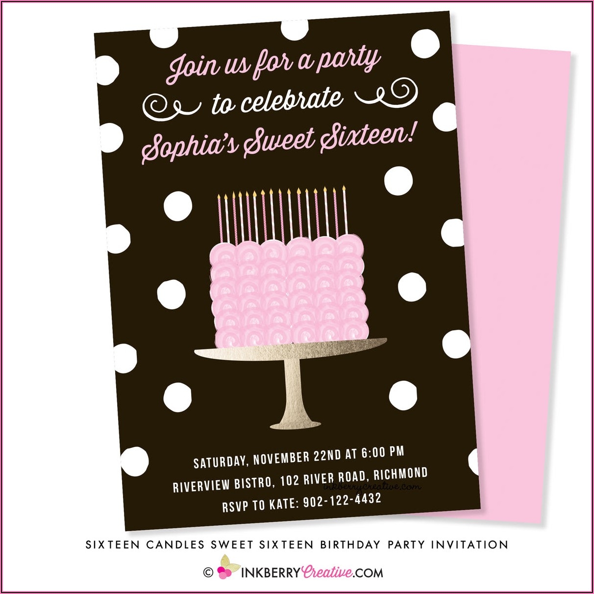 Sweet Sixteen Birthday Invitations Templates Free Invitations 
