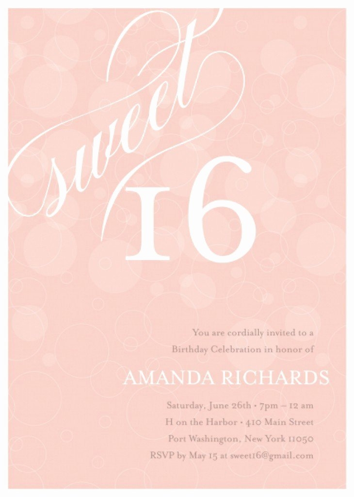 Sweet Sixteen Invitations Templates Letter Example Template