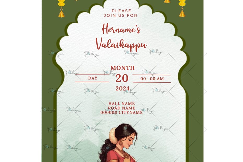 Tamil Baby Shower Invitation Video Indian Babyshower Etsy