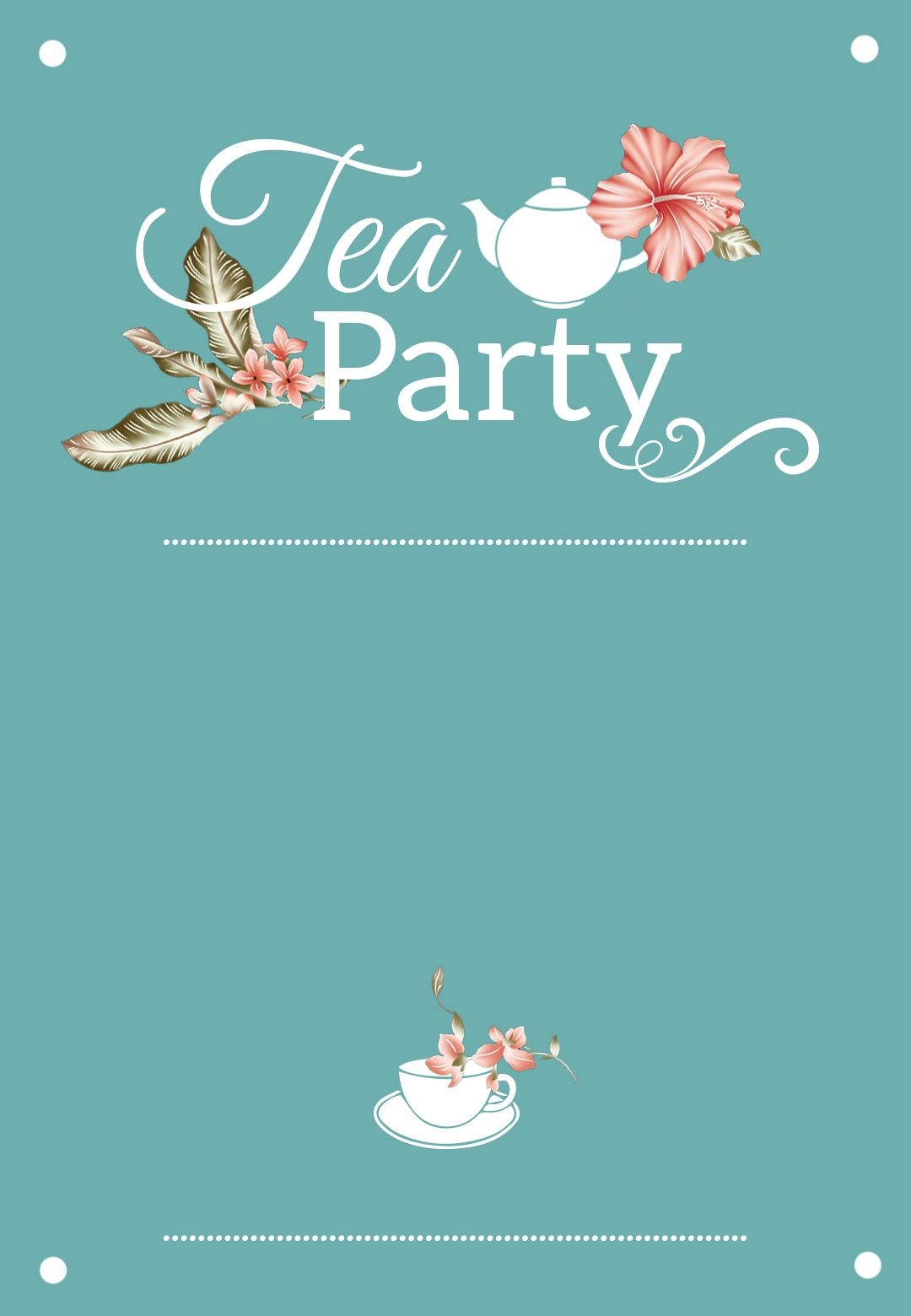 Tea Party Invitations Templates Free Web Get Instant Access To Free 