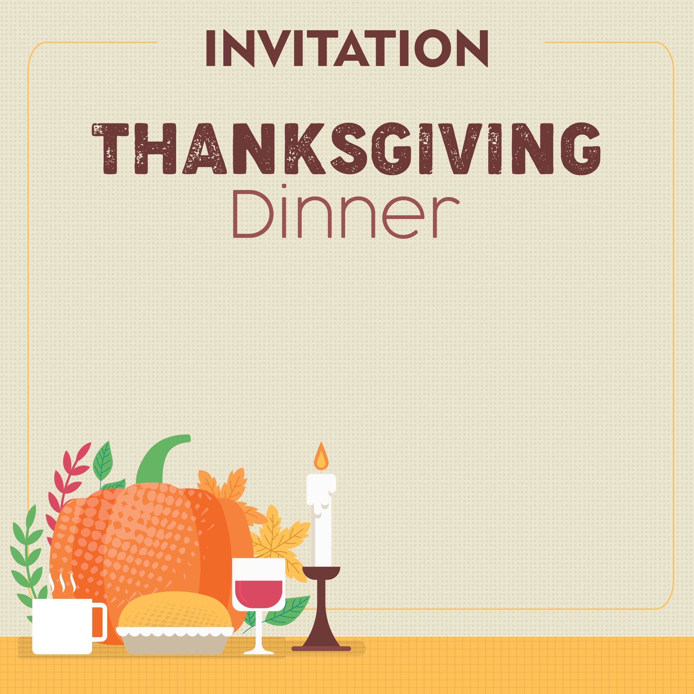 Thanksgiving 2025 Invitation Template Allen T Garcia