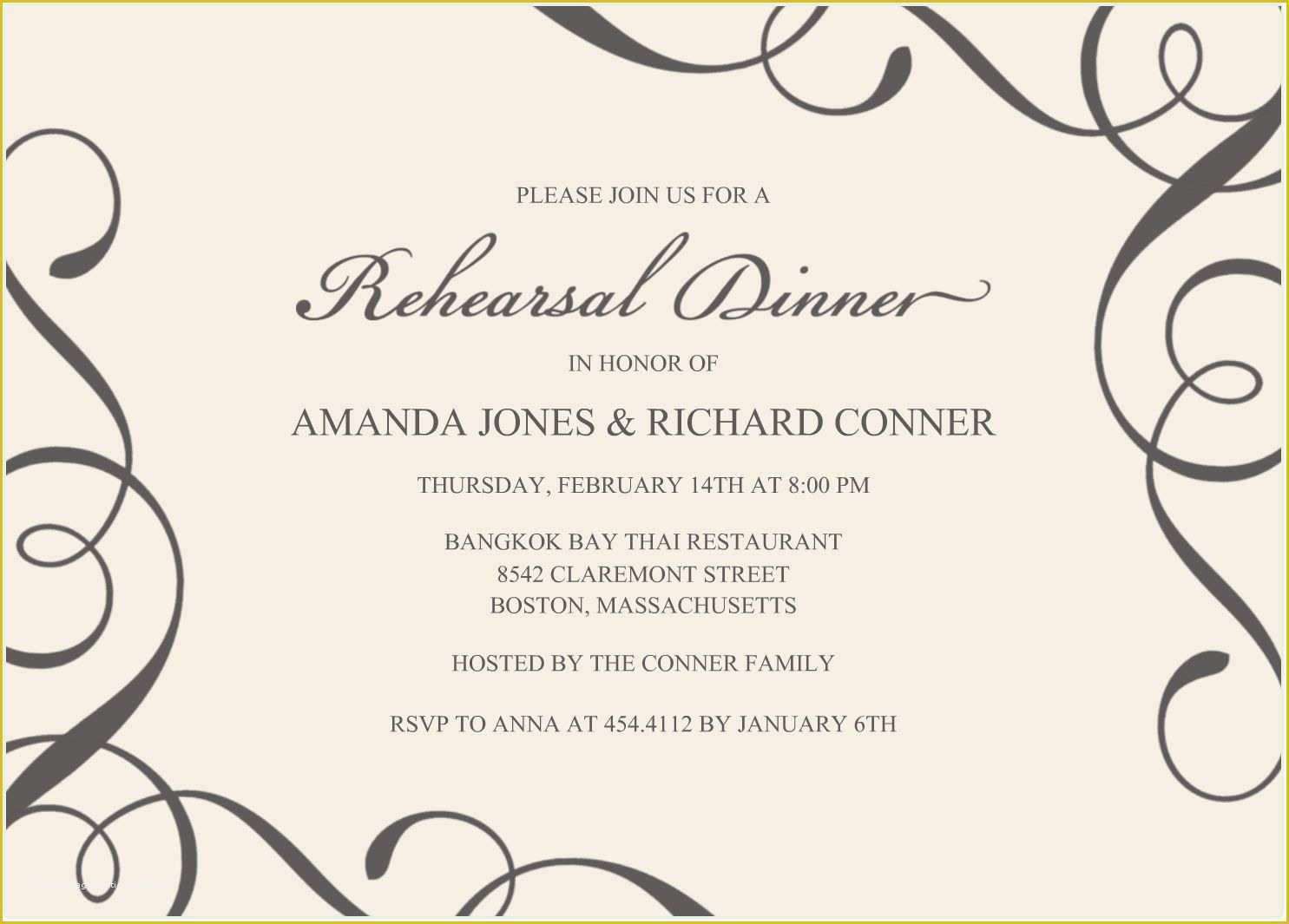 Typography Invitation Template Free Of You Are Cordially Invited 