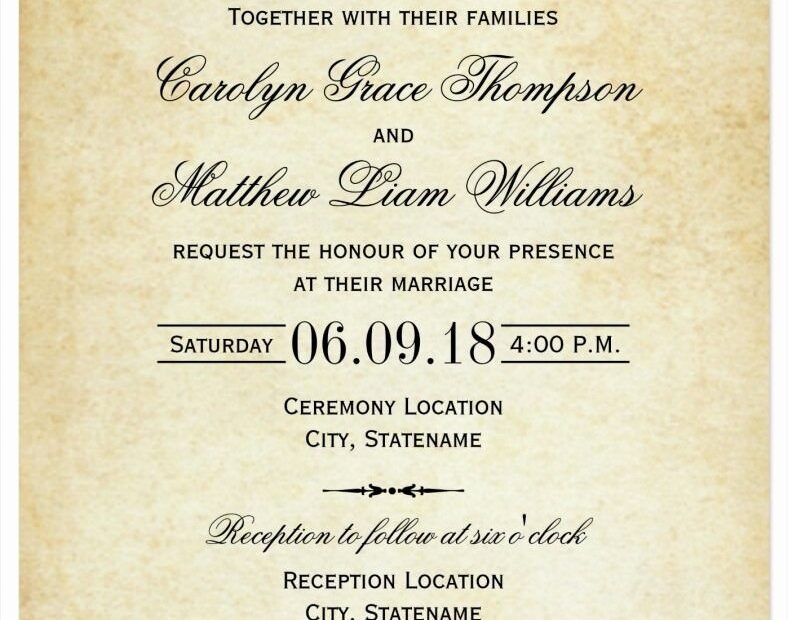 Unique Wedding Invitation Wording Templates Unique Wedding With Sample