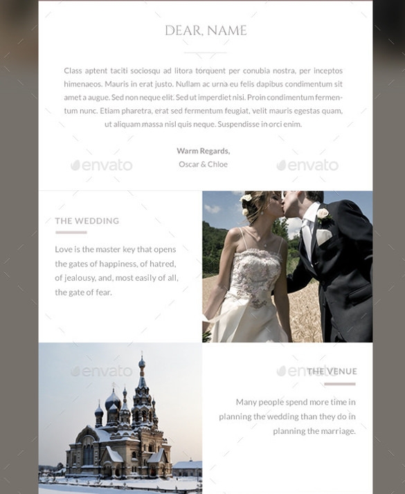 Wedding Invitation Email Templates