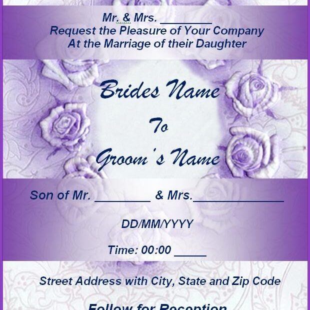 Wedding Invitation Template