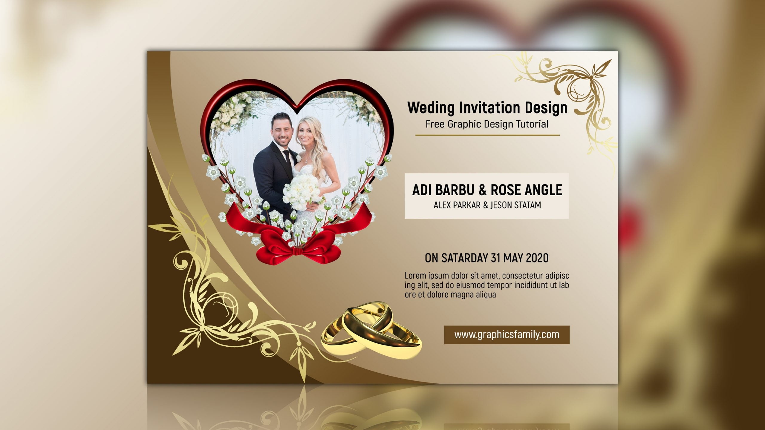 Wedding Invitation Templates Psd