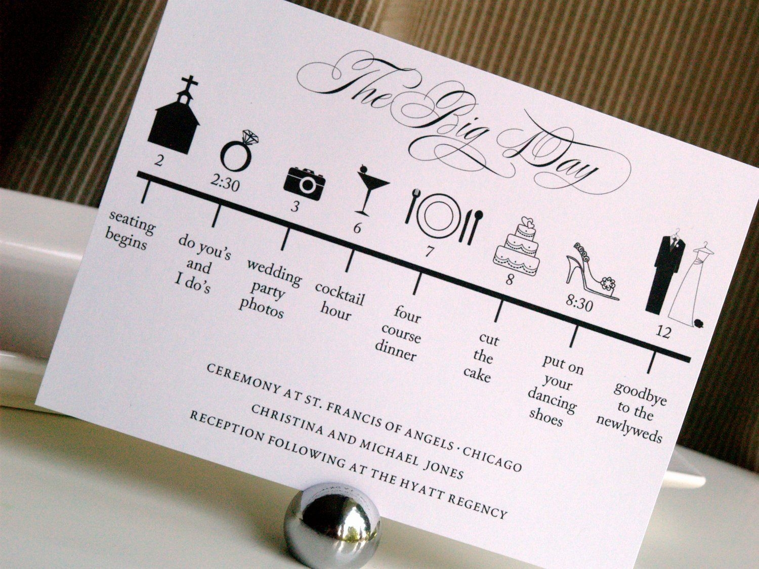 Wedding Invitation Timeline Template