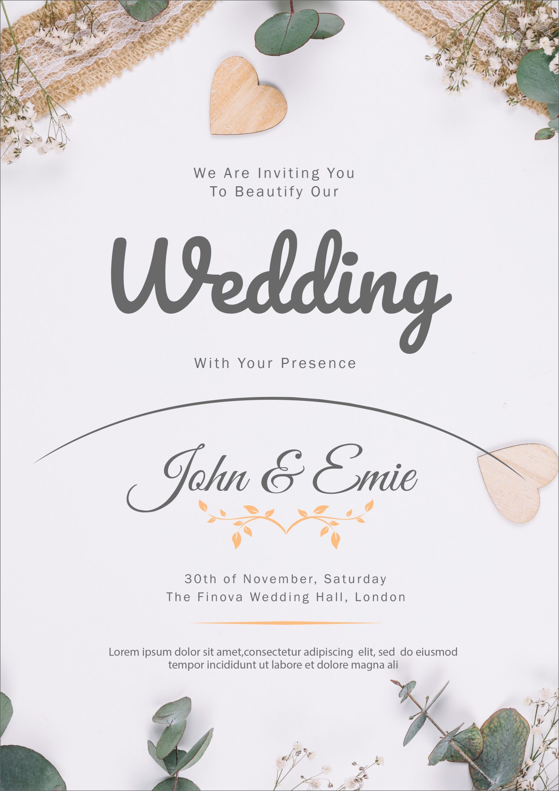 Wedding Invitations Printable Wedding Invitations Printable