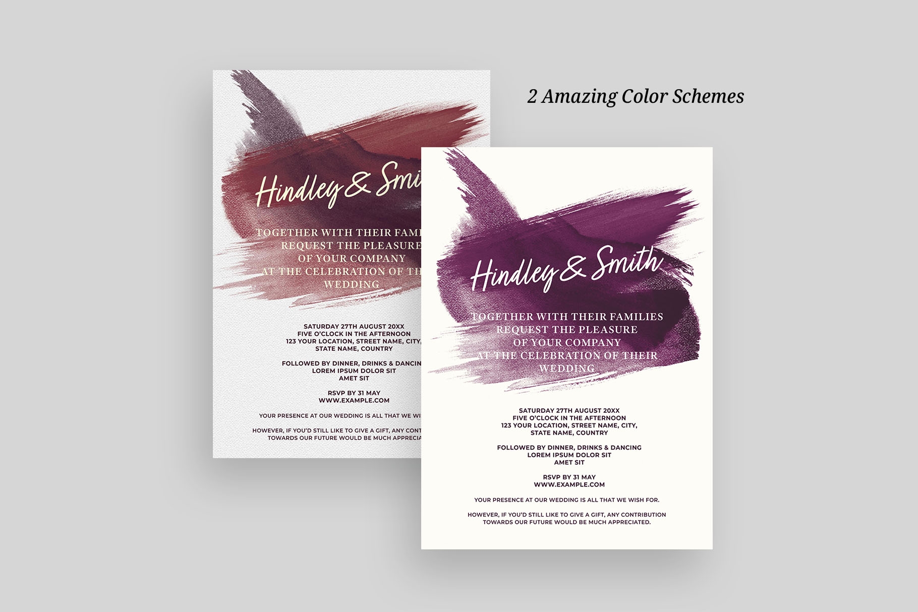 Wedding Invite Templates PSD BrandPacks