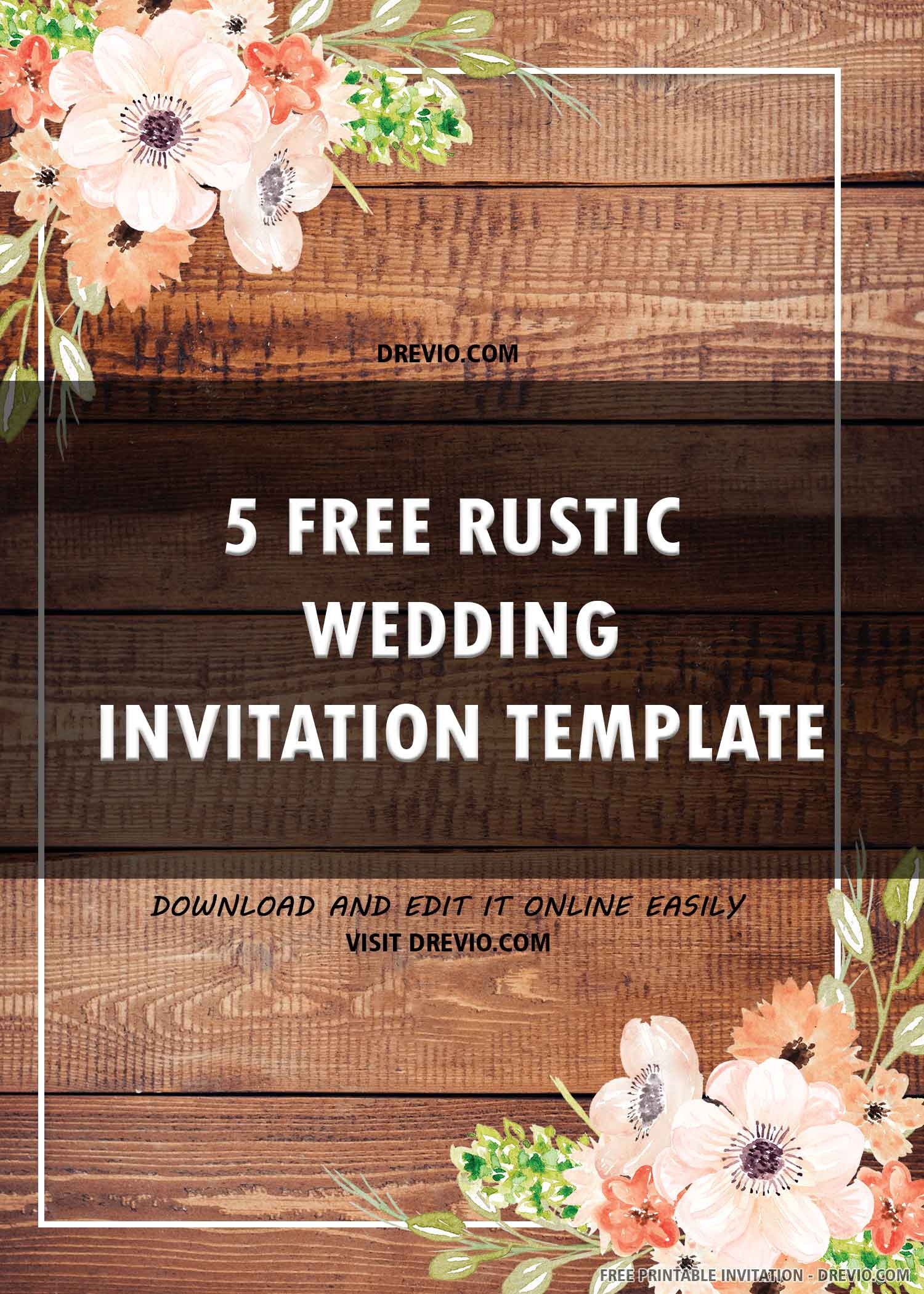 Wedding Invites Templates Free Printable
