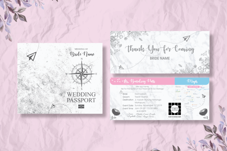 Wedding Passport Invitation Template By Panlapanart On Dribbble