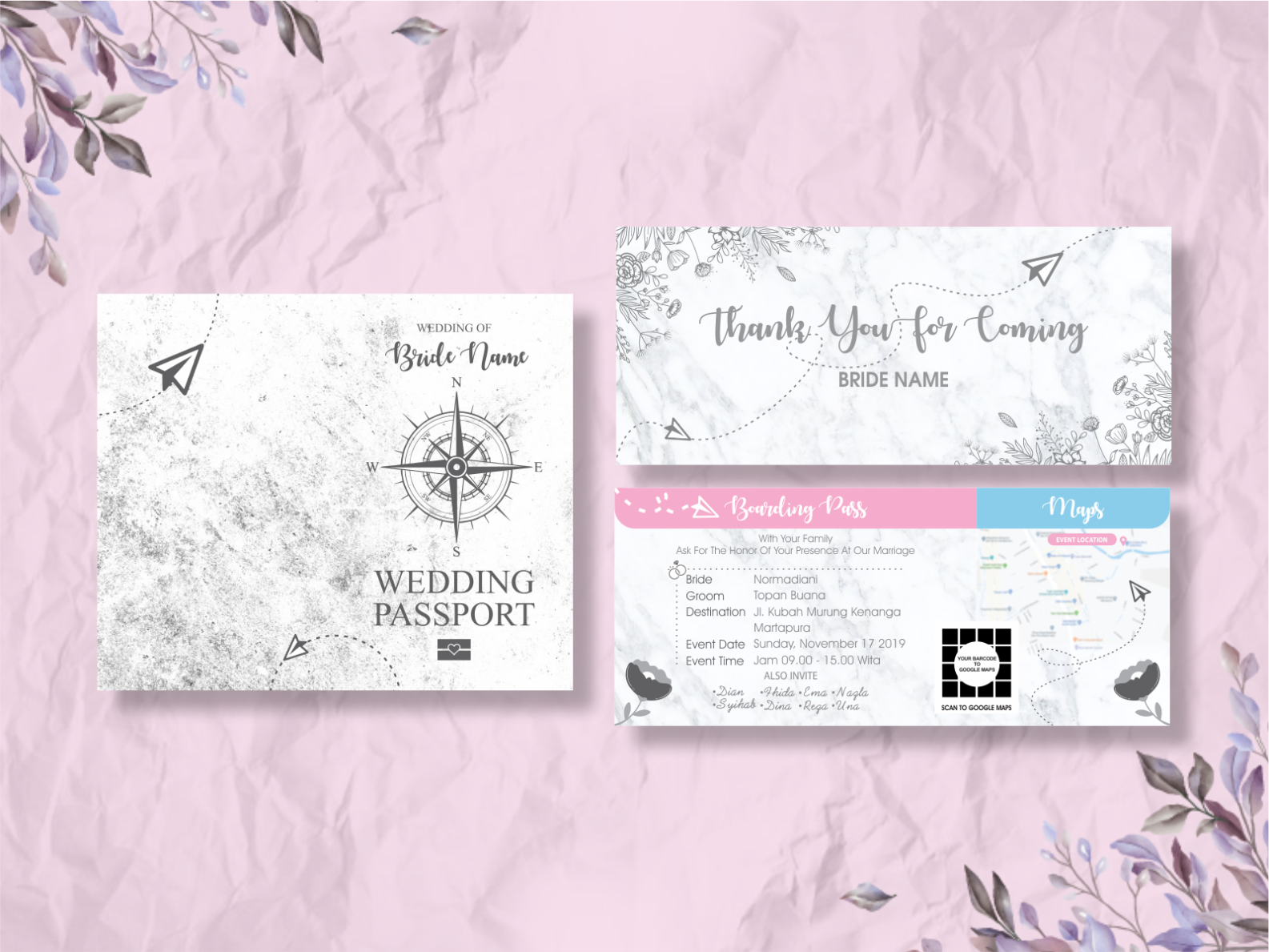 Wedding Passport Invitation Template By Panlapanart On Dribbble