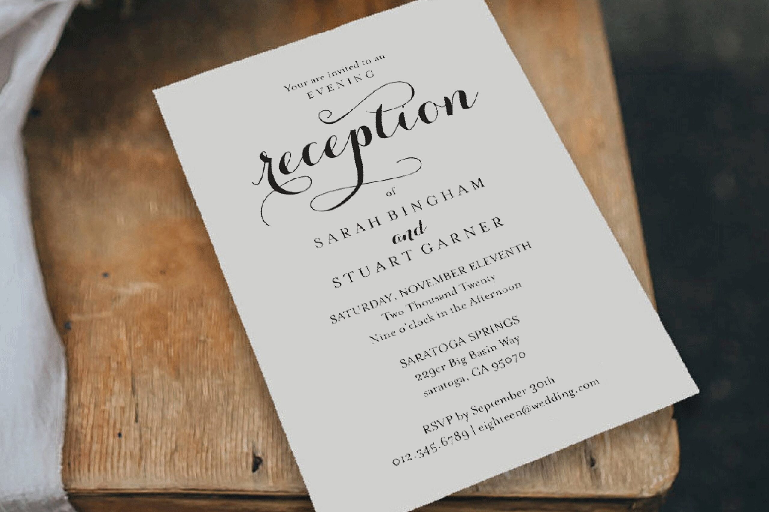 Wedding Reception Invitation Templates