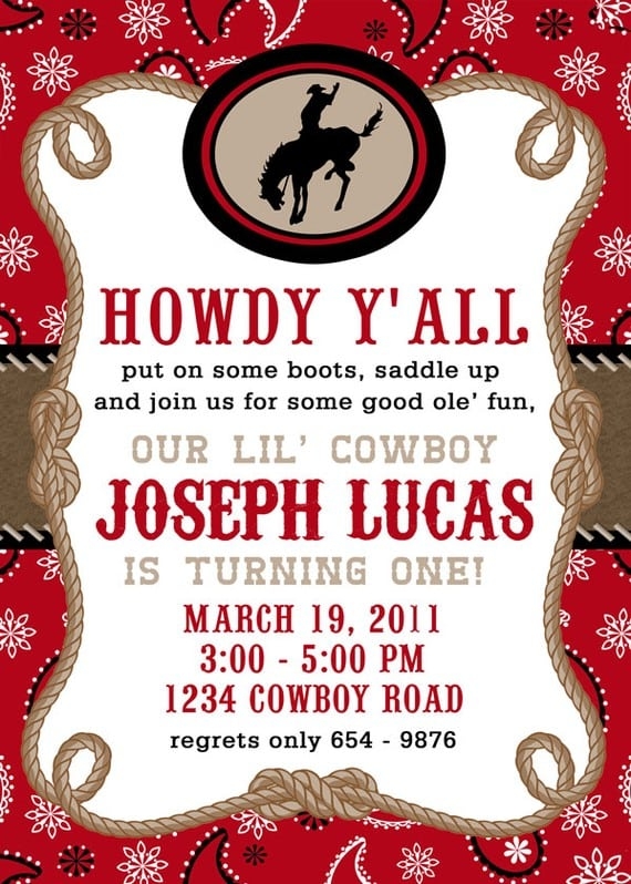 Western Invitation Templates