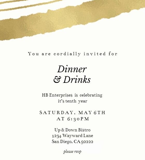 You Are Cordially Invited Template