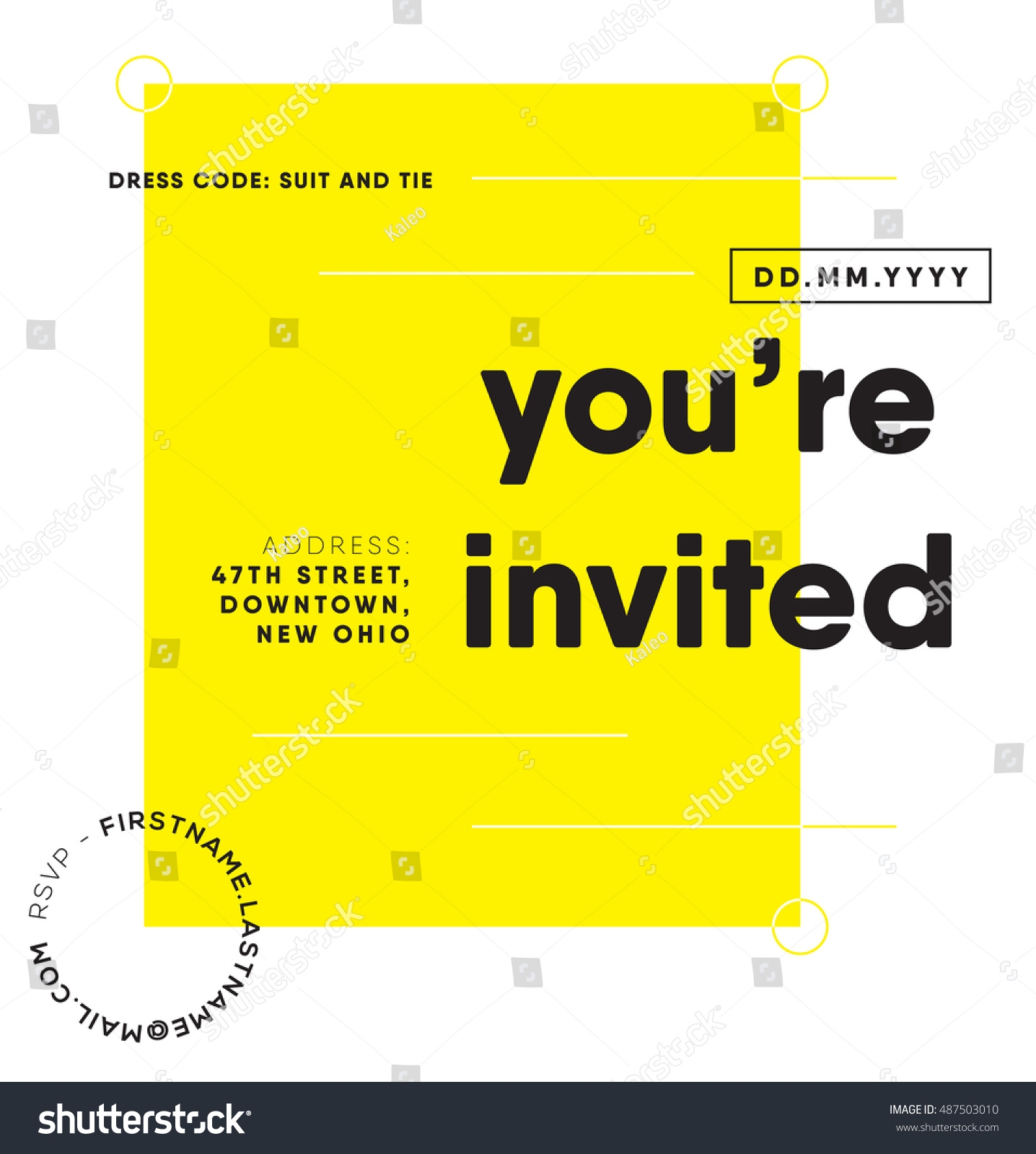 You Invited Template Save Date Cards Stock Vector Royalty Free 