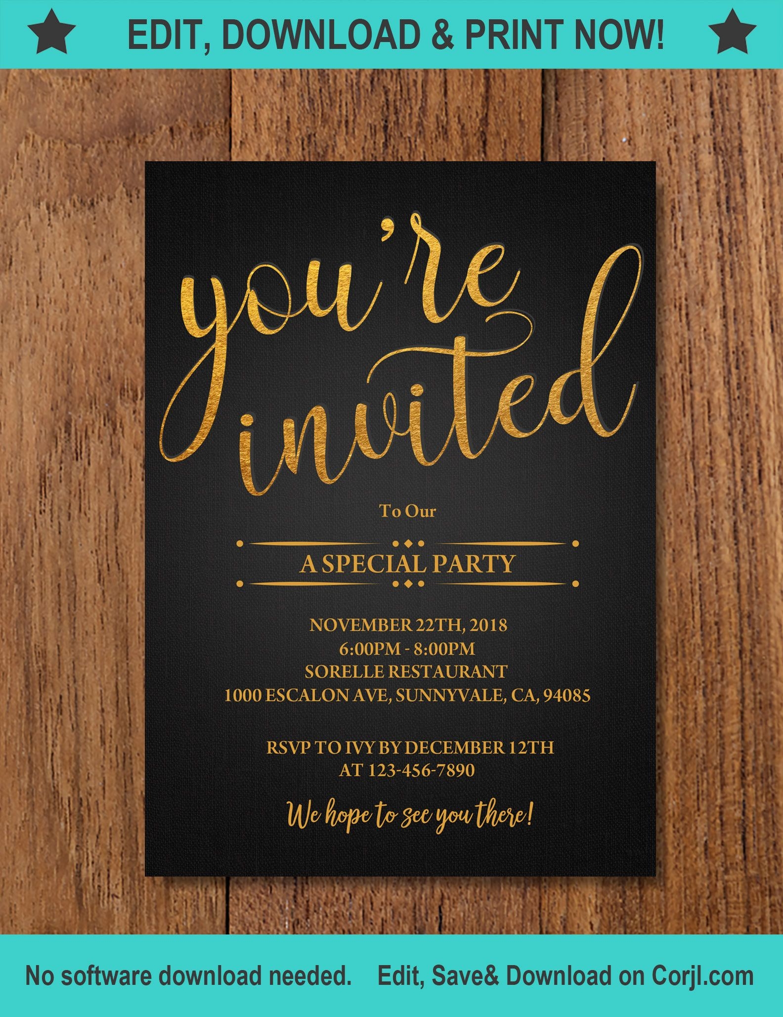 Youre Invited Printable Template Ruby K Jackson